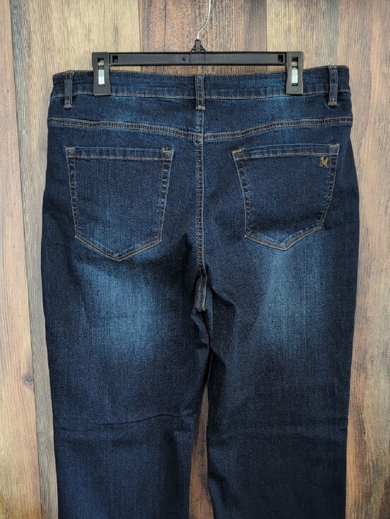 Grace & Lace Denim - Grace & Lace Dark Wash Straight Leg Jeans 16          W294